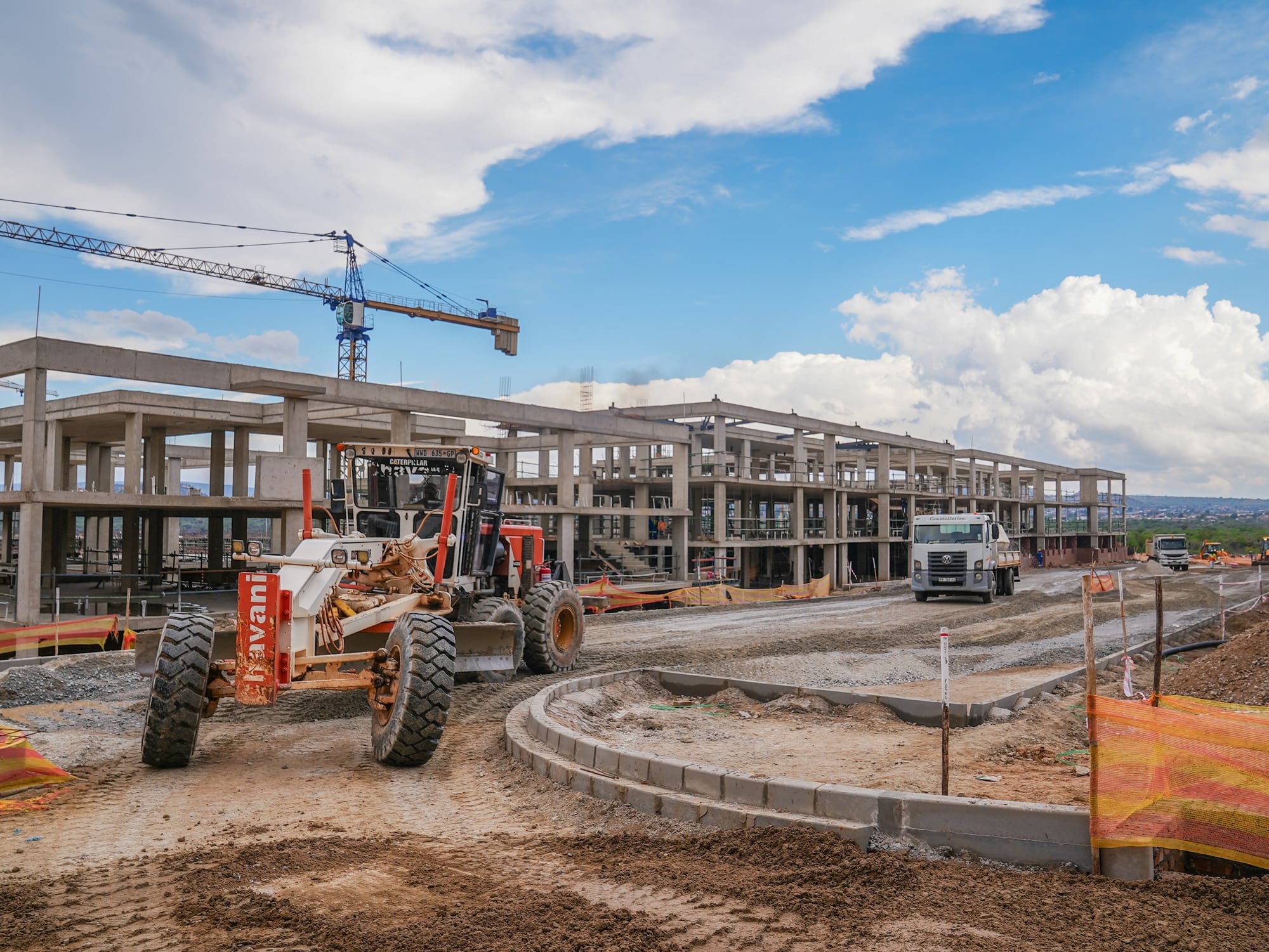 Road construction and highway works