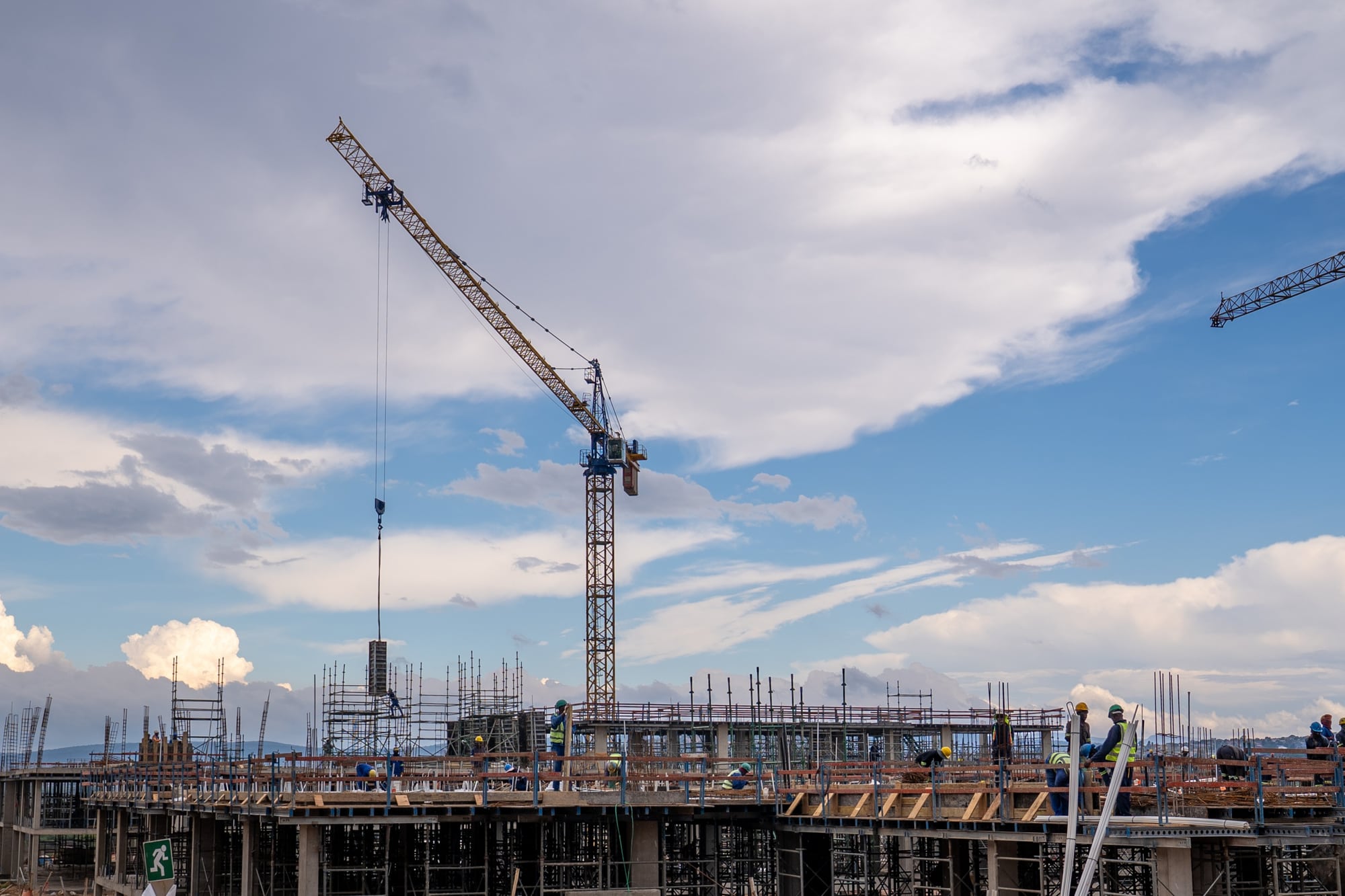 Building construction in progress