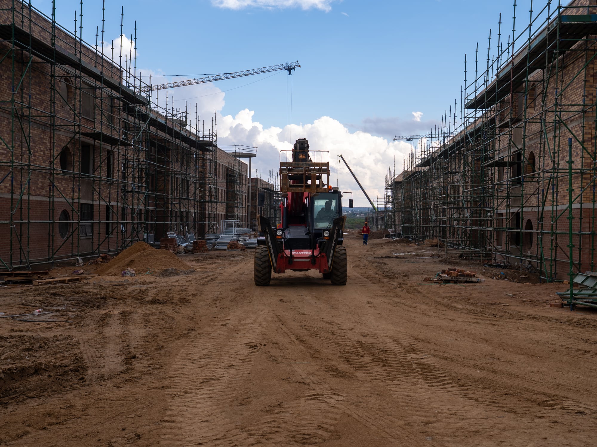 Housing development under construction