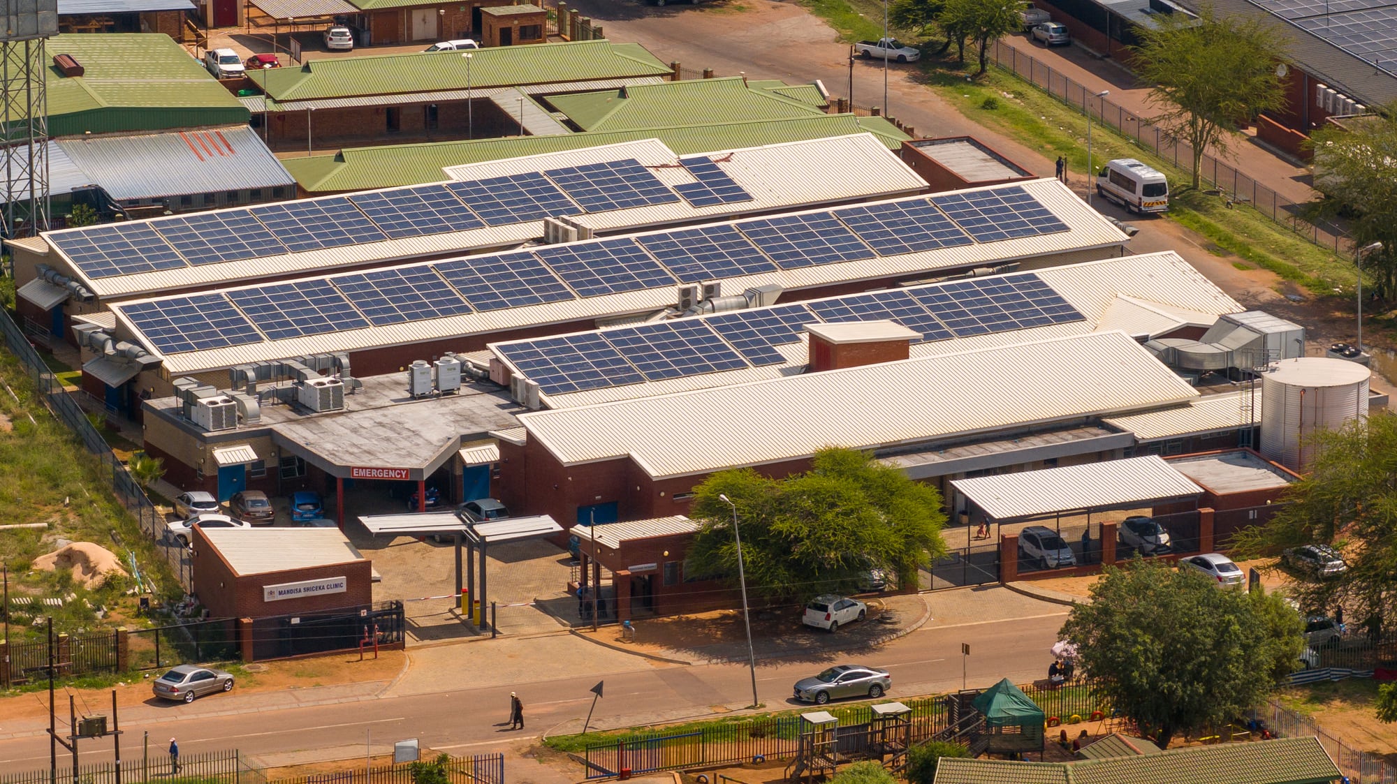 Exterior of the new community health clinic complex