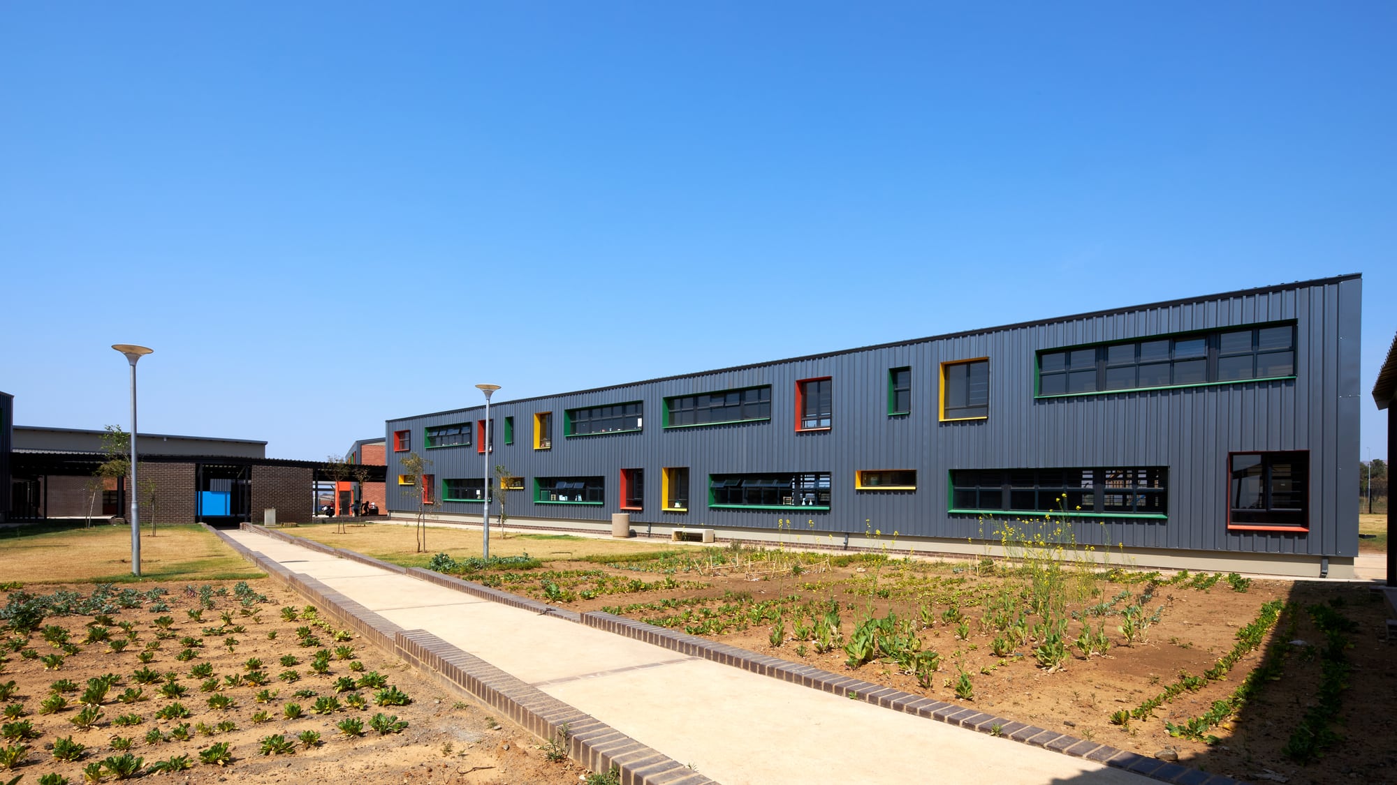 View of the complete smart school campus
