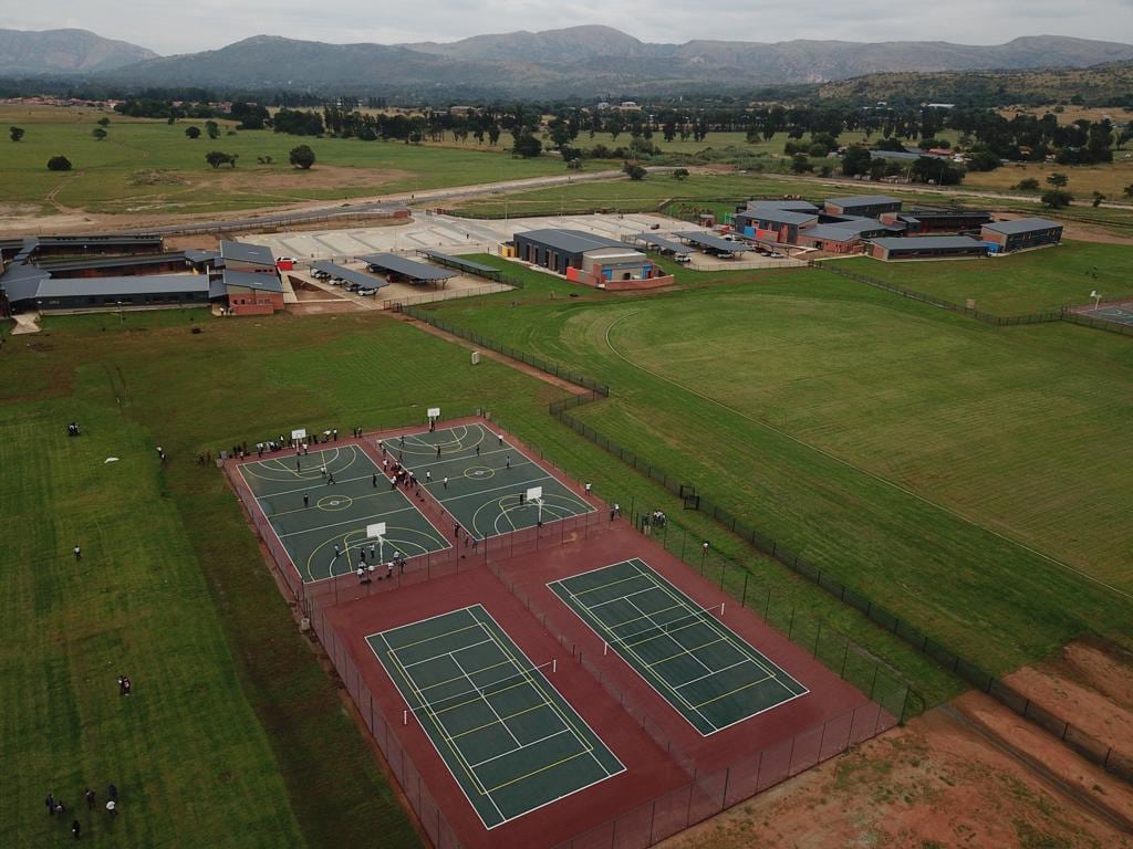 World-class sports fields and courts on the school campus