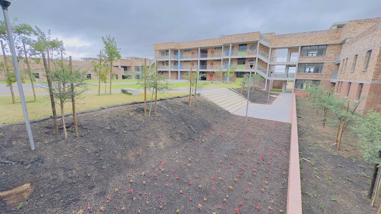 Another view of the residential village courtyard within the precinct
